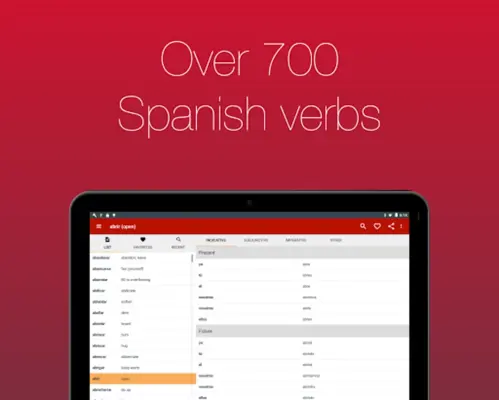 Spanish Verbs android App screenshot 4