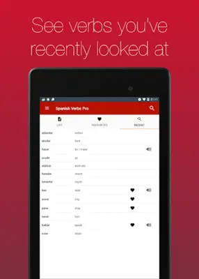 Spanish Verbs android App screenshot 5
