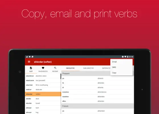 Spanish Verbs android App screenshot 7